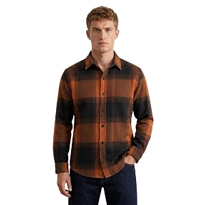 DEELMO Mens Cotton Blend Printed Checkered Casual