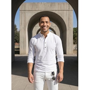 DEELMO Mens Cotton Blend Solid Regular Fit