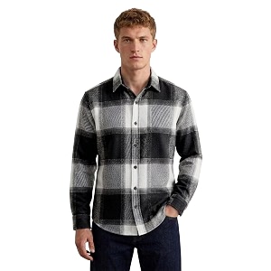 DEELMO Mens Cotton Blend Printed Checkered Casual