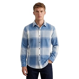 DEELMO Mens Cotton Blend Printed Checkered Casual