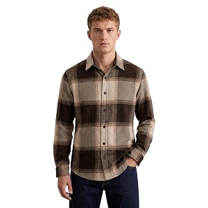 DEELMO Mens Cotton Blend Printed Checkered Casual