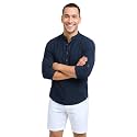 DEELMO Men39s Cotton Blend Solid Regular Fit