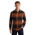 DEELMO Men39s Cotton Blend Printed Checkered Casual