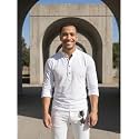 DEELMO Men39s Cotton Blend Solid Regular Fit
