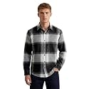 DEELMO Men39s Cotton Blend Printed Checkered Casual