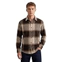 DEELMO Men39s Cotton Blend Printed Checkered Casual