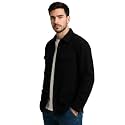 DEELMO Mens Full Sleeve Corduroy Shirt 