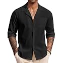 DEELMO Mens Casual Button Down Shirt Summer