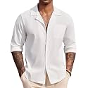 DEELMO Mens Casual Button Down Shirt Summer