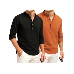 DEEMOON Combo of Mens Cotton Blend Solid