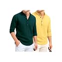 DEEMOON Combo of Men39s Cotton Blend Solid