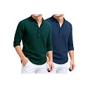 DEEMOON Combo of Men39s Cotton Blend Solid