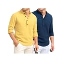 DEEMOON Combo of Men39s Cotton Blend Solid