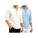 DEEMOON Combo of Men39s Cotton Blend Solid