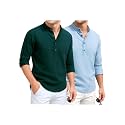 DEEMOON Combo of Men39s Cotton Blend Solid