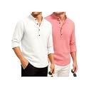 DEEMOON Combo of Men39s Cotton Blend Solid