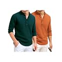 DEEMOON Combo of Men39s Cotton Blend Solid