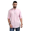 DEEMOON Men39s Cotton Blend Full Sleeve Short