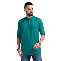 DEEMOON Men39s Cotton Blend Full Sleeve Short