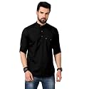 DEEMOON Men39s Cotton Blend Full Sleeve Short