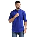DEEMOON Men39s Cotton Blend Full Sleeve Short