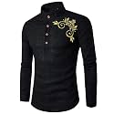 DEEMOON Men39s Full Sleeve Short Kurta Shirt