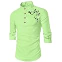 DEEMOON Men39s Full Sleeve Short Kurta Shirt