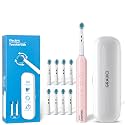 Deep Clean Rechargeable Electric Powered Toothbrush, Rechargeable Electric Toothbrush with 8 Brush Heads,Pressure Sensor to Protect Gums