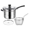 Pasta Pot With Strainer Basket Stainless Steel Multifunctional Cooking Pot