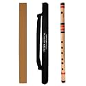 Flute C Natural Bansuri For Beginners, Medium (19 inches), Right-Handed, Natural Bamboo Flute
