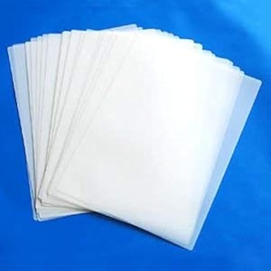 plastic a4 lamination sheets transparent - pack of 50