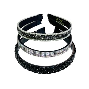 beautiful handcrafted combo of 3 hairbands with stones and pearls for girls amp women