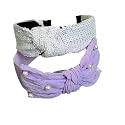Beautiful Handcrafted Combo of 3 Hairbands with Stones and Pearls for Girls &amp; Women