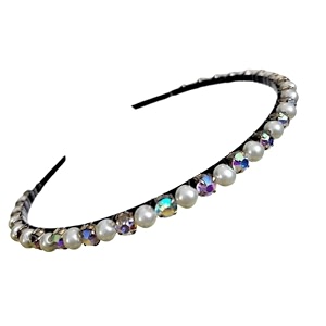 beautiful handcrafted combo of 3 hairbands with stones and pearls for girls amp women