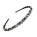 Elegant &amp; Exclusive Handcrafted Fashion Chain Hairbands/Headbands For Women (Leaf Stone &amp; Two Pearls)