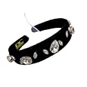 Elegant &amp; Exclusive Handcrafted Women's Fashion Chain Hairbands/Headbands (Black HB with White Drop &amp; Rainbow Leaf Stone) | Hair band for ladies for wedding and Party