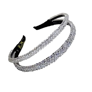 beautiful handcrafted combo of 3 hairbands with stones and pearls for girls amp women