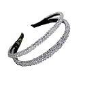 Beautiful Handcrafted Combo of 3 Hairbands with Stones and Pearls for Girls &amp; Women