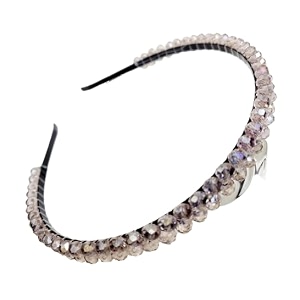 extremely unique stunning and elegant handcrafted plastic headband featuring crystals amp stones for women rose gold double joined crystal