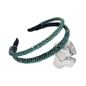 beautiful handcrafted combo of 3 hairbands with stones and pearls for girls amp women