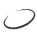 Extremely Unique Stunning &amp; Elegant Handcrafted Headband,Featuring Pearls &amp; Crystals For women (Pack of 1) (Gold Sleek joined Crystal and Pearl)
