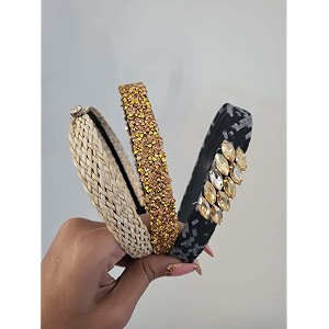 fancy elegant beautiful plastic hair accessories for women and girls set of 3
