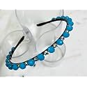 Deepti Chandna Designs Ferozi 10mm Crystal &amp; Rainbow catcher Headbands Shiny Beaded Hair Bands Hair Accessories Hair Decoration for Women &amp; Girls (Pack of 1)
