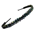 Hair Accessories Rainbow double joined crystal Handmade Crystal Party Hairband Headband for Women and Girls (Pack of 1)