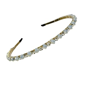 beautiful handcrafted combo of 3 hairbands with stones and pearls for girls amp women