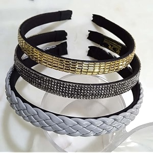 fancy elegant beautiful plastic hair accessories for women and girls set of 3