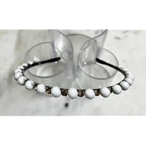 white 10mm crystal amp lct catcher headbands shiny beaded hair bands hair accessories hair decoration for women amp girls combo of 1