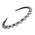 Beautiful Handcrafted Combo of 3 Hairbands with Stones and Pearls for Girls &amp; Women