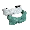 Silver and Dark Green Knot Beautiful HandCrafted Hairbands for Girls &amp; Women