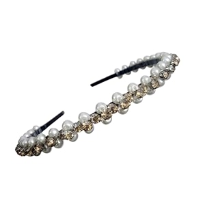 beautiful handcrafted combo of 3 hairbands with stones and pearls for girls amp women